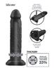 Silicone Hollow Extension 10" (musta)